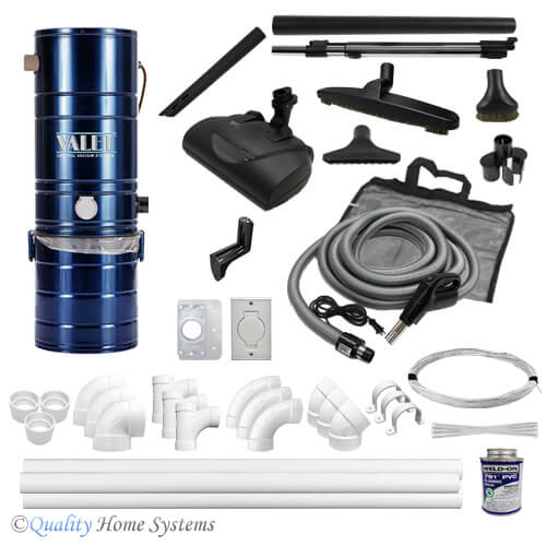 Valet ATQ-160 3-inlet Pigtail Central Vacuum Kit