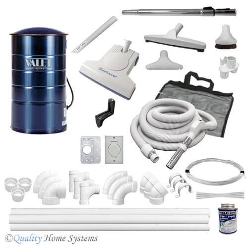 Valet AT-120 6-inlet Turbo Central Vacuum Kit