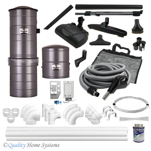 VacuMaid S2600 6-inlet Electric Central Vacuum Kit