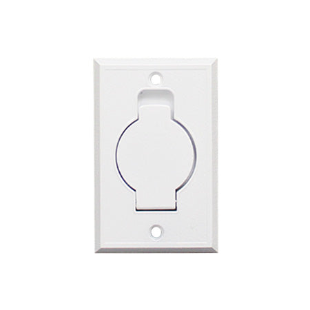 Inlet Valve Round Door Metal White