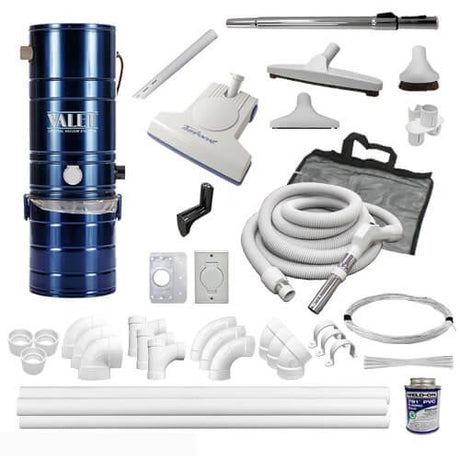 Valet ATQ-160 3-inlet Turbo Central Vacuum Kit