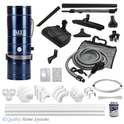 Valet ATQ-1500 9-inlet Pigtail Central Vacuum Kit