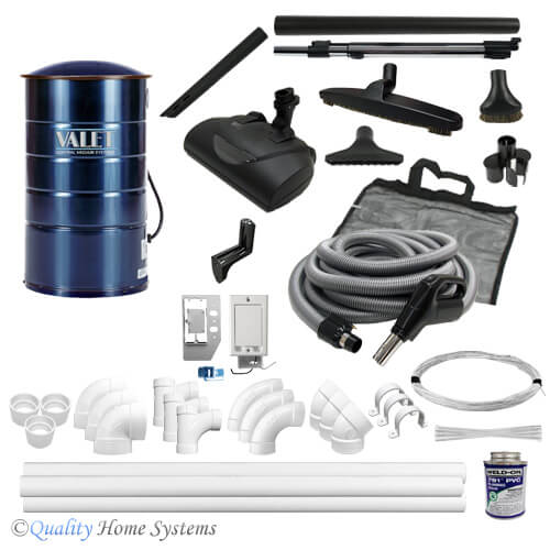 Valet AT-100 3-inlet Electric Central Vacuum Kit