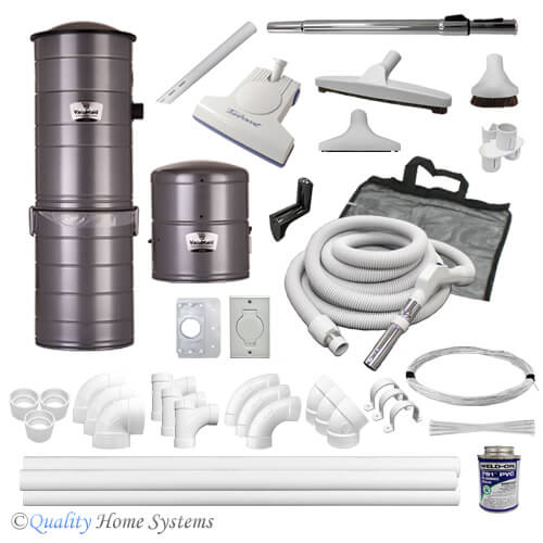 VacuMaid S2600 6-inlet Turbo Central Vacuum Kit