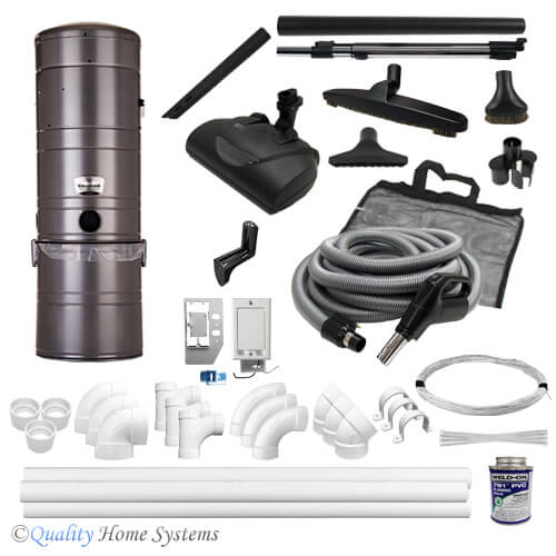 VacuMaid SR64 12-Inlet Electric Central Vacuum Kit