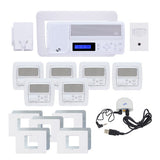 IntraSonic RETRO-MHPAC 5-Room Horizontal Intercom Kit with Bluetooth White