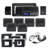 IntraSonic RETRO-MHPACB 5-Room Horizontal Intercom Kit Black W-Bluetooth