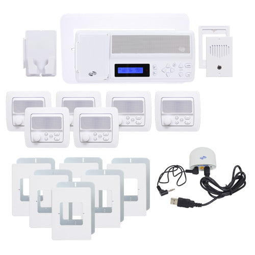IntraSonic RETRO Intercom System With Bluetooth Replaces Nutone 6-Room