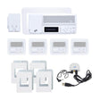 IntraSonic R-MV4PAC 4-Room Vertical Intercom Kit with Bluetooth No Door or Patio White