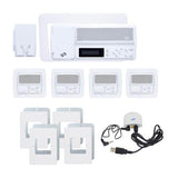 IntraSonic R-MV4PAC 4-Room Vertical Intercom Kit with Bluetooth No Door or Patio White