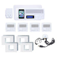 IntraSonic R-MH4PAC 4-Room White Horizontal Intercom Kit with Bluetooth No Door or Patio