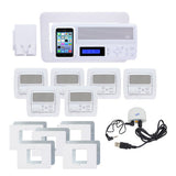 IntraSonic R-MHPAC 5-Room White Horizontal Intercom Kit with Bluetooth No Door