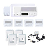 IntraSonic R-MV4PAC 4-Room Vertical Intercom Kit with Bluetooth No Door or Patio White