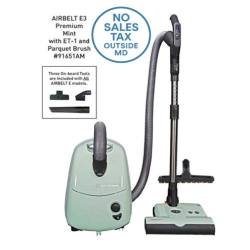 Sebo 91646AM Airbelt E3 Premium Canister Vacuum with ET-1 Power Head